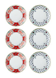 Hermia Set de Platos de Postre Multicolor 6 Piezas